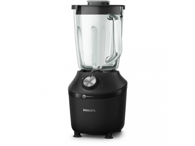 Philips Blender | HR2291/01 3000 Series | Tabletop | 600 W | Jar material Glass | Jar capacity 2 L | Ice crushing | Black HR2291/01 8720389001475