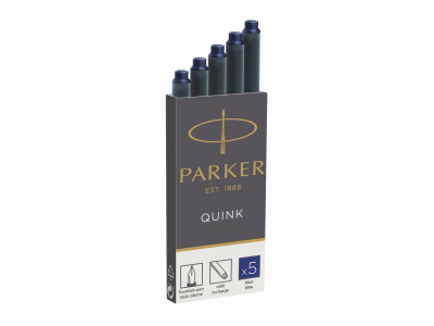 Tintes kapsulas Parker Quink, 5gab/iep, zilas NE503844 3501179503844