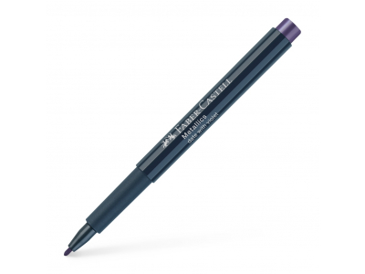 Flomāsters Faber-Castell Metallics 1.5mm, dekorēšanai, 136 Date with Violet FC607366 4005401607366