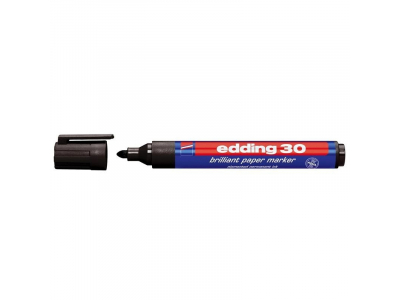 Papīra marķieris Edding 30, 1.5-3mm, konisks, melns ED305087 4004764305087