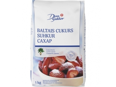 Cukurs fasēts,   baltais 1kg GA023138 5701259413485