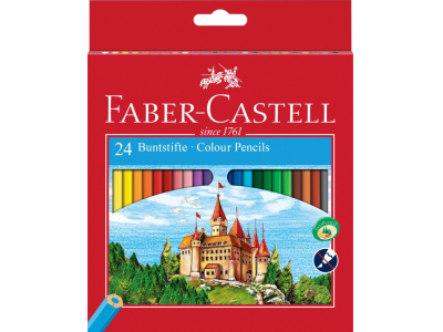 Krāsainie zīmuļi Faber-Castell Classic, 24 krāsas FC580065 7891360580065