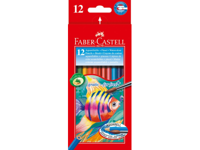 Akvareļu zīmuļi Faber Castel Fish, 12 krāsas FC144137 4005401144137