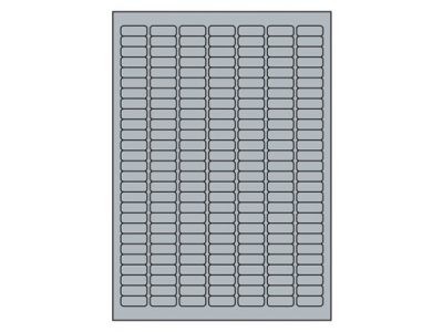 Pašlīmējošas uzlīmes Awery Zweckform 25.4x10mm, 189 gab/loksnē, 20 lapas, sudraba ZW060087 4004182060087