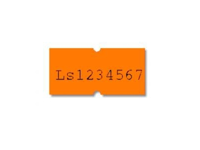 Marķēšanas uzlīmes 21,5x12mm, oranžas 2112O 4750187988764