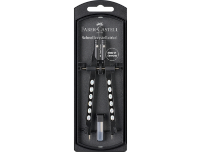 Cirkulis Faber-Castell, ar spīdumiem, melns FC743606 4005401743606