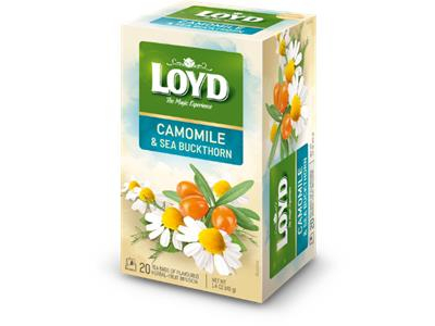 Zāļu tēja Loyd ar kumelītēm un smiltsērkšķiem, 20x2g LD031914 5900396031914