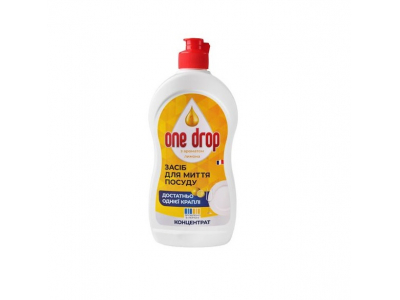 
				ONE DROP Trauku mazgāšanas līdzeklis ar citrona aromātu Koncentrāts, 500 ml  4820271040828