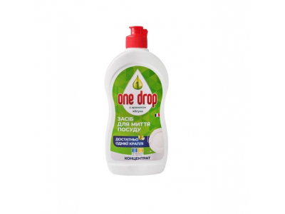 
				ONE DROP Trauku mazgāšanas līdzeklis ar ābolu aromātu Koncentrāts, 500 ml  4820271040804