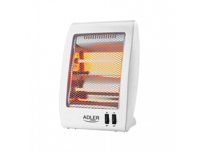 Adler | Heater | AD 7709 | Halogen Heater | 800 W | Number of power levels 2 | White AD 7709 5908256839861