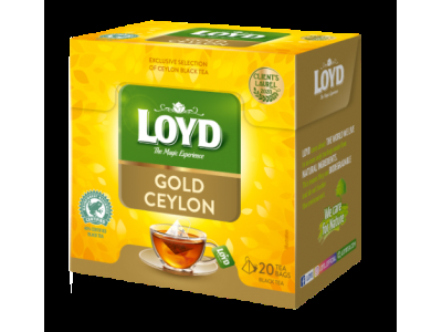 Melnā tēja Loyd Pyramids Gold Ceylon, 20gabx2gr LD031402 5900396031402