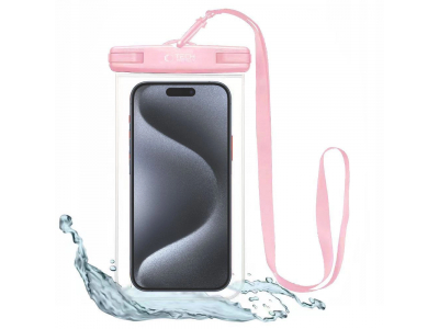 Tech-Protect Waterproof Case UWC7 waterproof cover for devices up to 6.9" - pink 21388-0 9589046924521