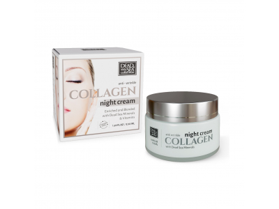 
				DEAD SEA COLLECTION Collagen Pretgrumbu nakts sejas krēms ar kolagēnu un Nāves jūras minerāliem, 50 ml  7290107422031