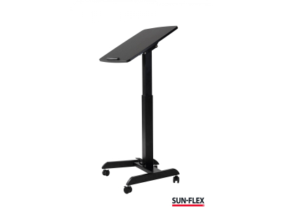 Galds ar regulējamo augstumu SUN-FLEX®EASYDESK PRO, 60x52cm, melns  