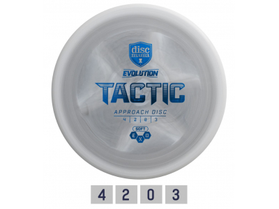 Discgolf DISCMANIA Midrange driver SOFT EXO TACTIC Evolution Grey 4/2/0/3 950095 9900090215029