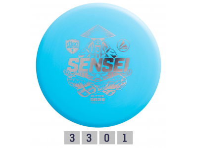 Discgolf DISCMANIA Putter SENSEI Active Light Blue 3/3/0/1 112404 6430030377065