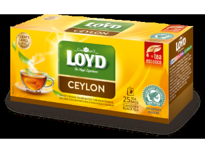 Aromatizēta melnā tēja LOYD Ceylon, 25x2g  