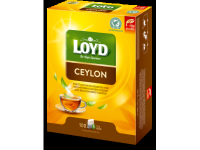 Aromatizēta melnā tēja LOYD Ceylon, 100x2g  