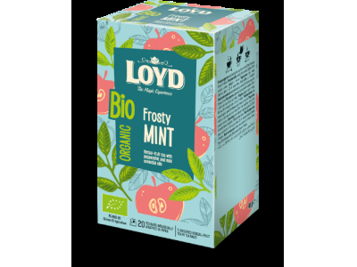 Aromatizēta zāļu-augļu tēja LOYD Frosty Mint, BIO, 20x2g  