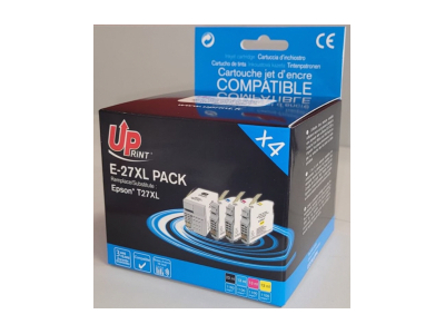 UPrint Epson E-27XL Pack BK (25ml) + C/M/Y (13ml) E-27XL-PACK4-UP 3584770723620