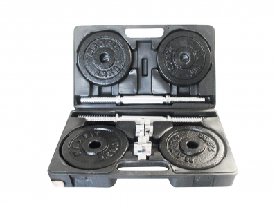 Cast iron weight dumbbells set with case TOORX 1.5-20 kg VAL-20DGN 8029975950341