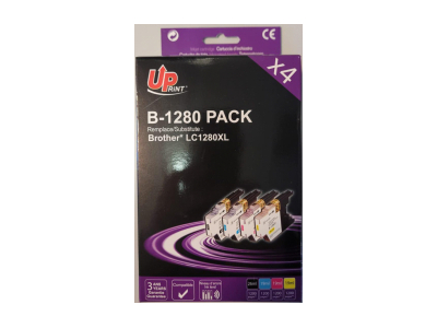 UPrint Brother LC-1280 4PACK BK/ C/ M/ Y B-1280-4PACK-UP 3584770723569