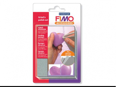 Pulēšanas sūklīšu komplekts Fimo Grind'n polish, 3gab/iepak EFM870008 