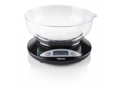 Tristar | Kitchen scale | KW-2430 | Maximum weight (capacity) 2 kg | Graduation 1 g | Display type LCD | Black KW-2430 8713016024305