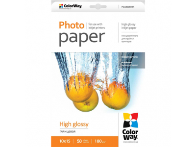 180 g/m² | 10x15 | High Glossy Photo Paper PG1800504R 6942941813032