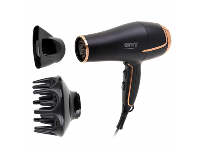 Camry | Hair Dryer | CR 2255 | 2200 W | Number of temperature settings 3 | Diffuser nozzle | Black CR 2255 5902934834728