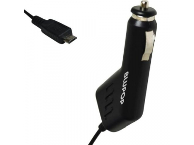 Blupop BP3253 Automašīnas Micro USB lādētājs 12-24V/2.1A BP3253 4718308518214