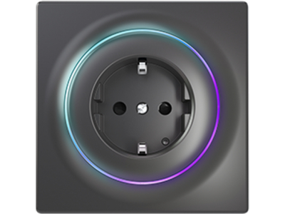 FIBARO Walli Outlet type F, Black Z-Wave EU FGWOE-011-8 ZW5 EU Antracyt 5902701702281