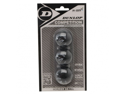 Squash ball Dunlop COMPETITION 3-blister 700113 5013317211132