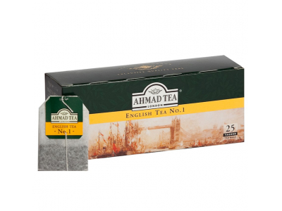 Melnā tēja AHMAD ENGLISH TEA No.1, 25 maisiņi x 2 g paciņā  