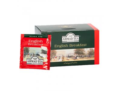 Melnā tēja AHMAD Alu ENGLISH BREAKFAST, 20 maisiņi  x 2 g paciņā  