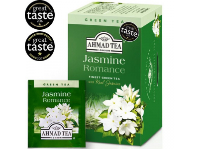 Zaļā tēja AHMAD Alu JASMINE GREEN, 20 maisiņi paciņā  