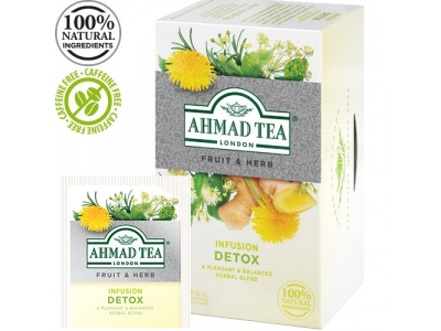 Zāļu tēja AHMAD Alu Detox, 20 maisiņi x 2 g paciņā  