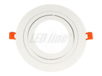 Iebūvējams LED line® downlight tipa alumīnija AR111 apaļš grozāms  balts LED line 5901583248344