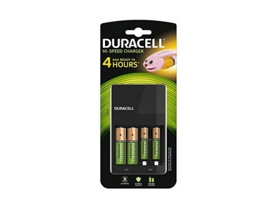 Duracell Hi-Speed Value Charger inc. 2AA 1300mAh &amp; 2AAA 750mAh 5000394114500 5000394114500