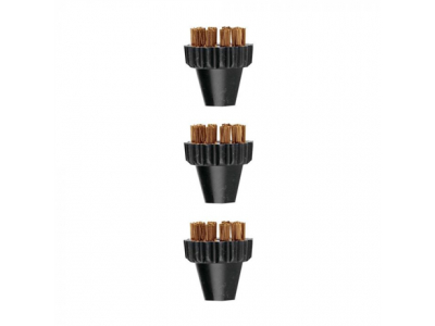 Polti | 3 Small Brass Bristles Brushes Kit | PAEU0297 Vaporetto Lecoaspira Unico PAEU0297 8007411010576