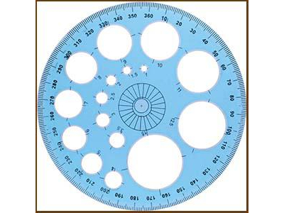 Šablons-transportieris 360,  diametrs 11cm,  CENTRUM CEN84821 