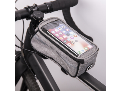 Waterproof bike frame bag with phone holder gray OEM100509 5900495925404