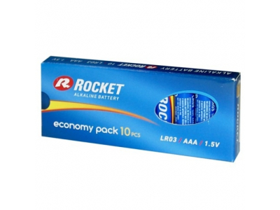 Rocket LR03-10BB (AAA) ECO Pack Blistera iepakojumā 10gb. LR03BL10 5908258327038