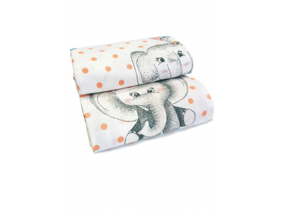 Kokvilnas autiņš 85x85 cm ELEPHANTS  A- TG04299 suzzi  A- TG04299 suzzi