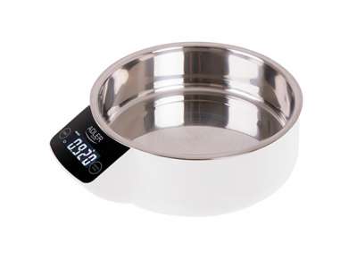 Adler | Kitchen scale with a bowl | AD 3166 | Maximum weight (capacity) 5 kg | Graduation 1 g | Display type LCD | White AD 3166 5902934834704