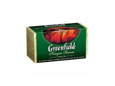 GREENFIELD Kenyan Sunrice melnā tēja 25x2g GF00489 