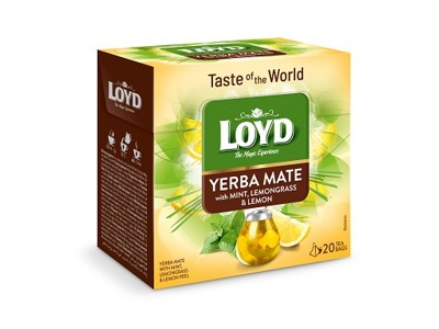 Yerba Mate tēja LOYD ar piparmētru, citronzāli un citronu g. 20gb. x 1.7g  