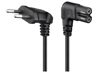 CONNECTION CABLE EURO PLUG ANGLED AT BOTH ENDS, 3 M, BLACK 97354 97354 4040849973543