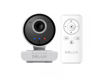 Smart Webcam with Tracking and Built-in Microphone Delux DC07 (White) 2MP 1920x1080p DC07-W 6938820450726