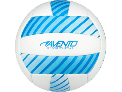 Volleyball ball AVENTO 16VF Blue/White PVC leather 16VF 8716404323028